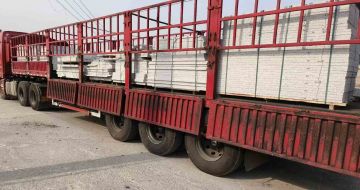 马鞍山 白麻荔枝面外墙干挂，工厂装车日常