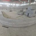 马鞍山 芝麻白异形坐凳，自然面光面弧形加工