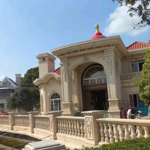 马鞍山 黄金麻花岗岩欧式别墅