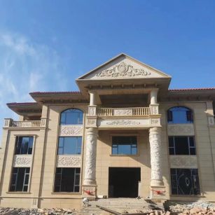 马鞍山 黄金麻花岗岩别墅外墙干挂