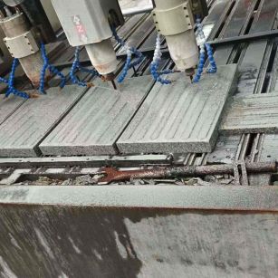 马鞍山 芝麻白花岗岩荔枝面盲道雕刻