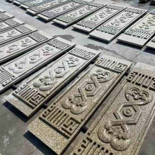 马鞍山 黄金麻花岗岩外墙雕刻板