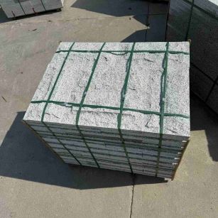 马鞍山 白麻花岗岩石材自然面蘑菇石成品