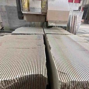 马鞍山 车间生产日常，黄金麻白麻花岗岩