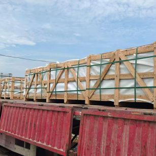 马鞍山 芝麻白花岗岩地铺石出口专车-泰国游