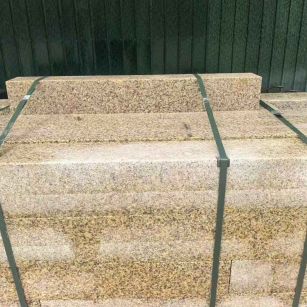 马鞍山 黄金麻花岗岩石材机切面栏杆料半成品