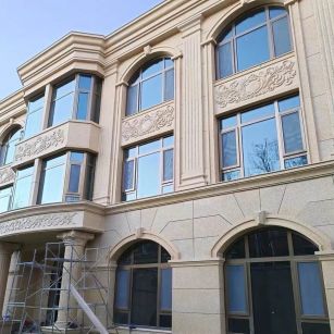 马鞍山 黄金麻花岗岩别墅外墙干挂