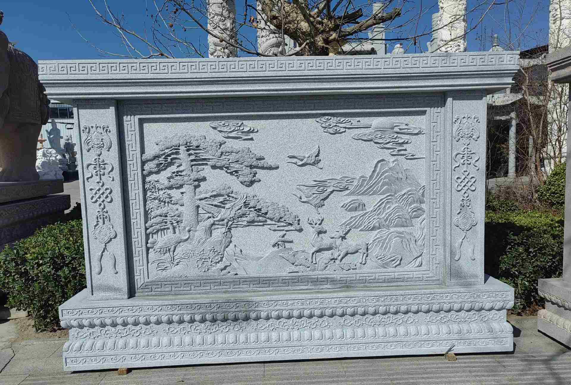 马鞍山 芝麻白大型照壁，屏风，影壁