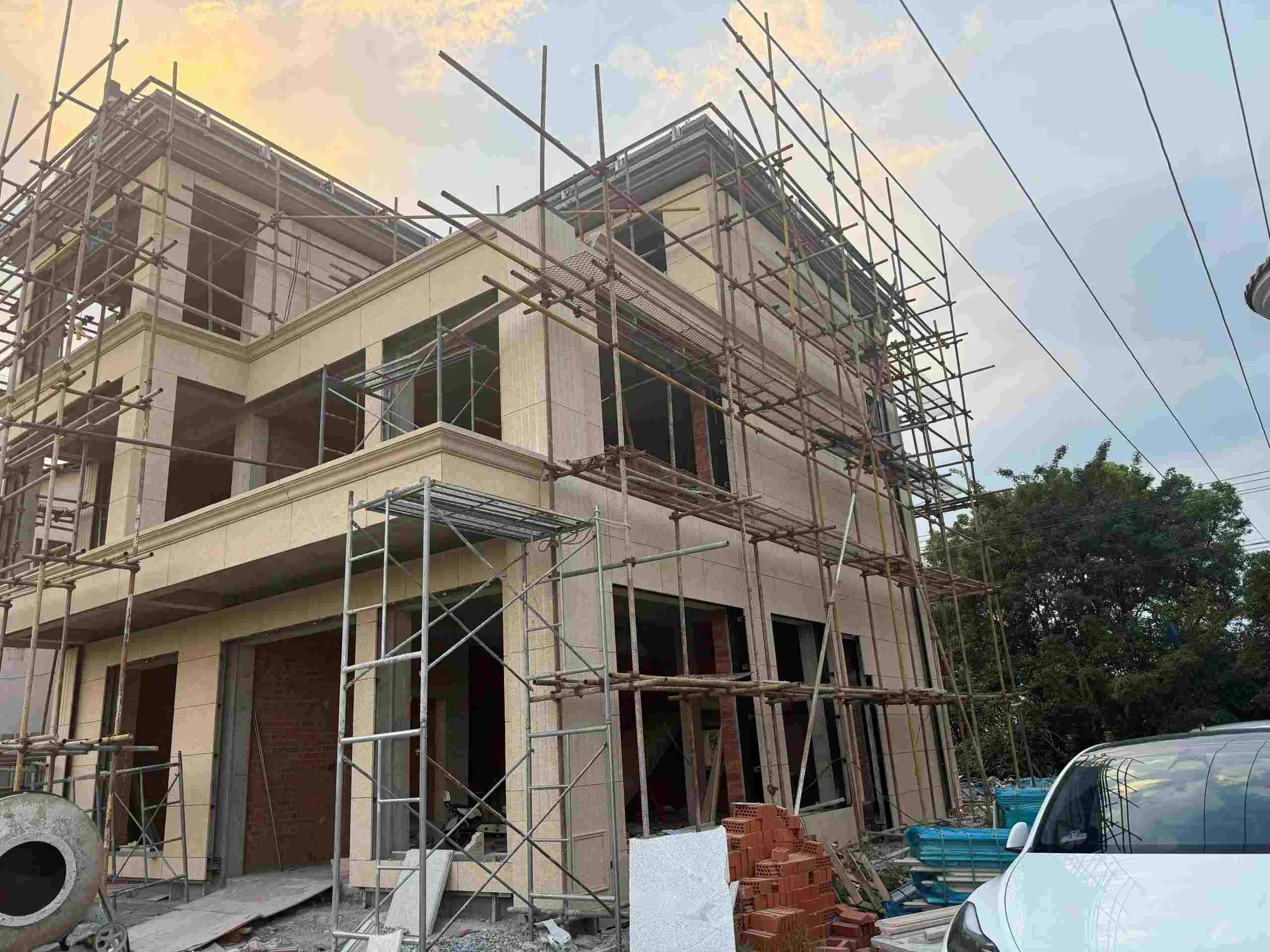 马鞍山 黄金麻荔枝面花岗岩外墙干挂