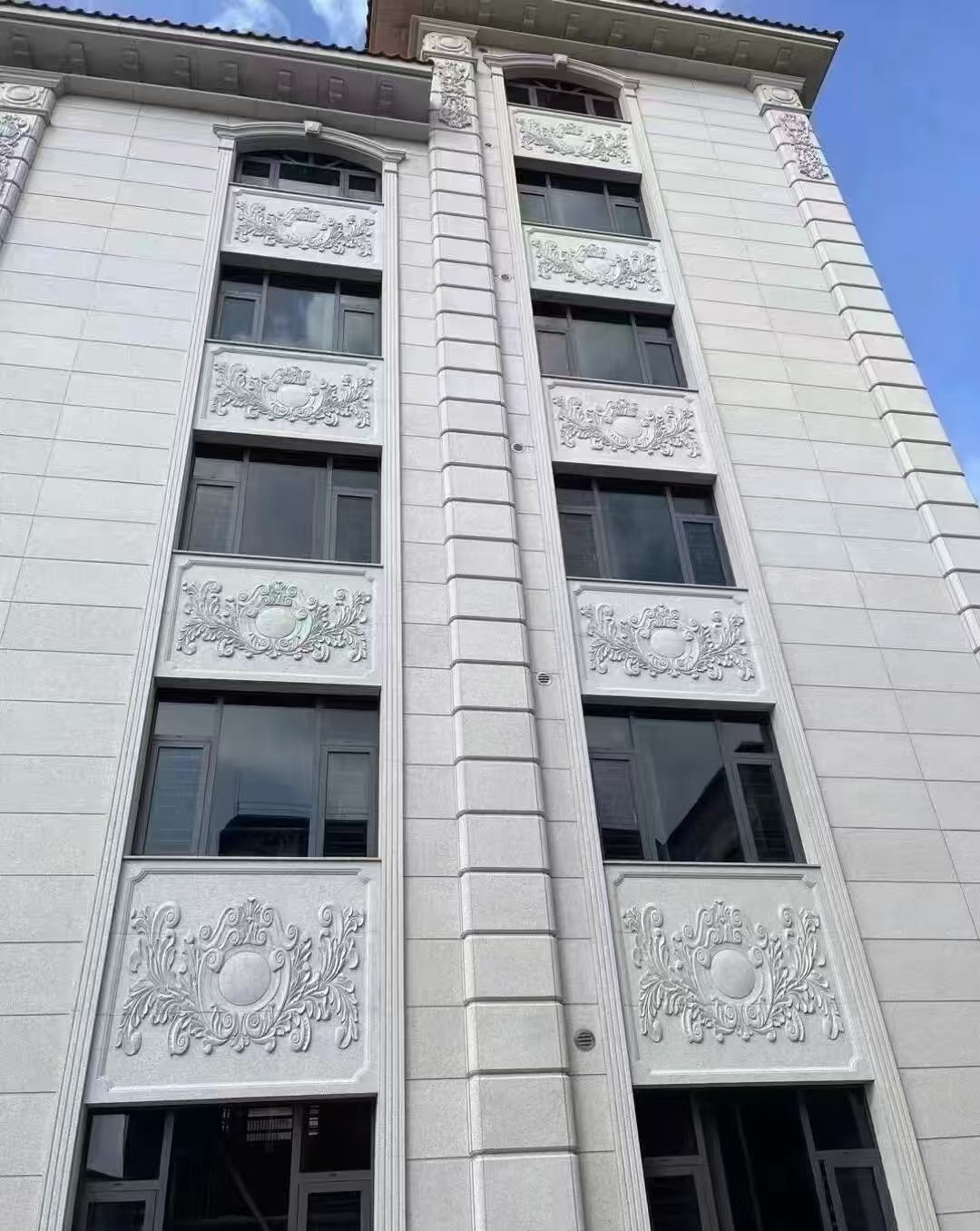 马鞍山 白麻荔枝面花岗岩别墅外墙干挂