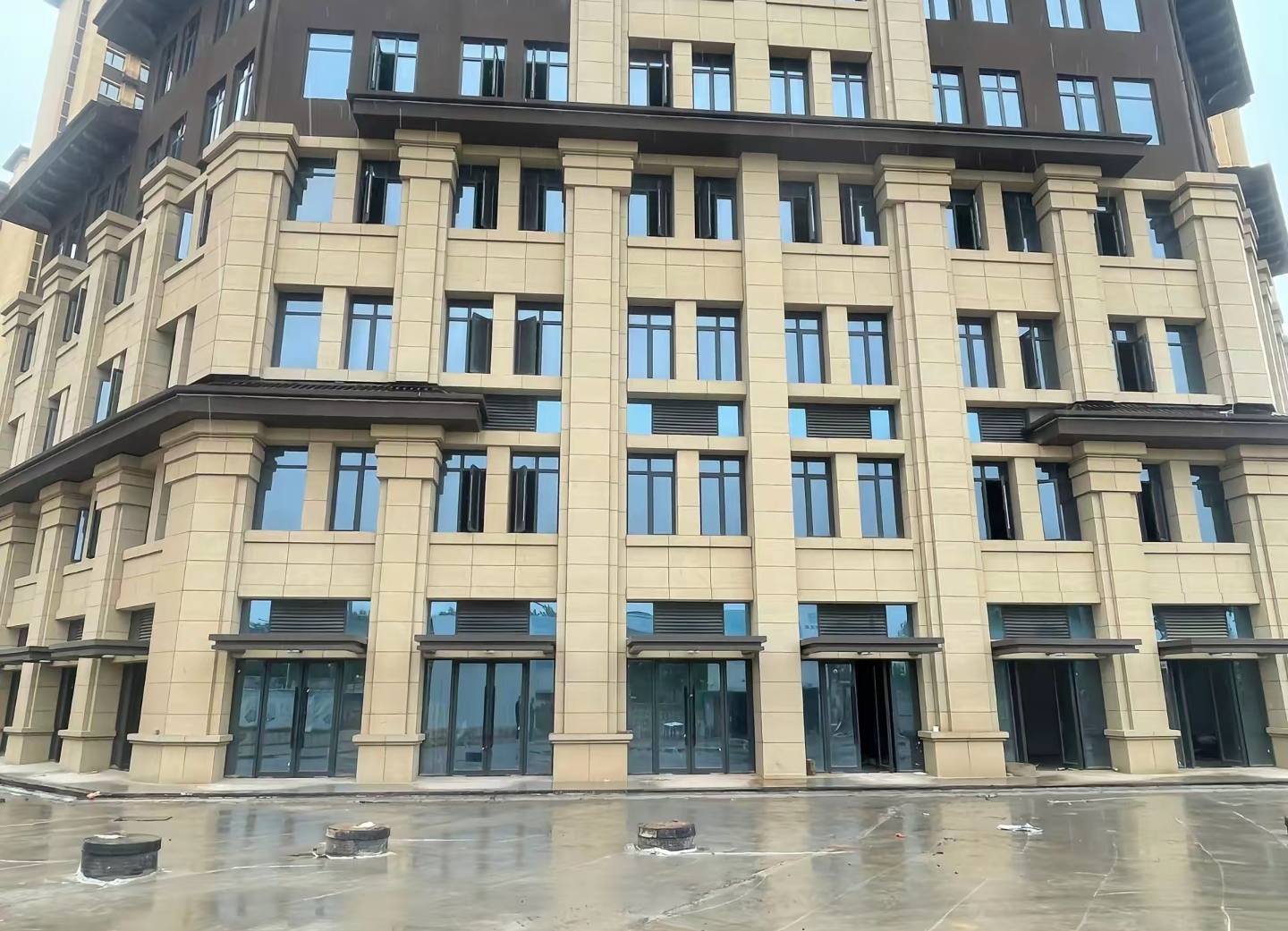 马鞍山 黄金麻花岗岩荔枝面小区外墙干挂