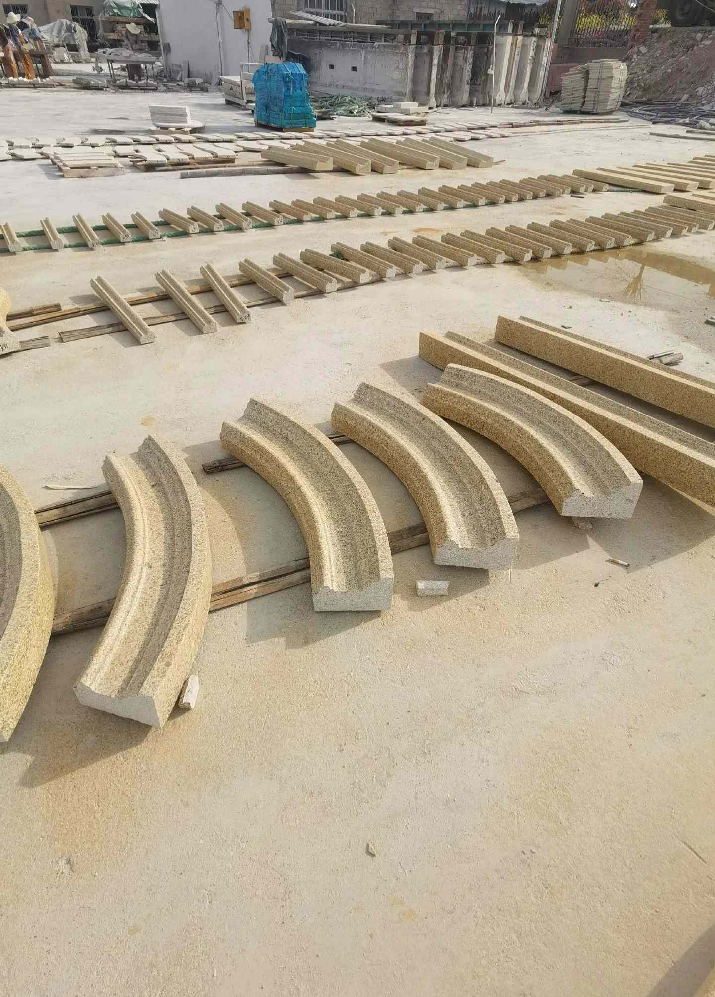 马鞍山 黄金麻花岗岩别墅线条