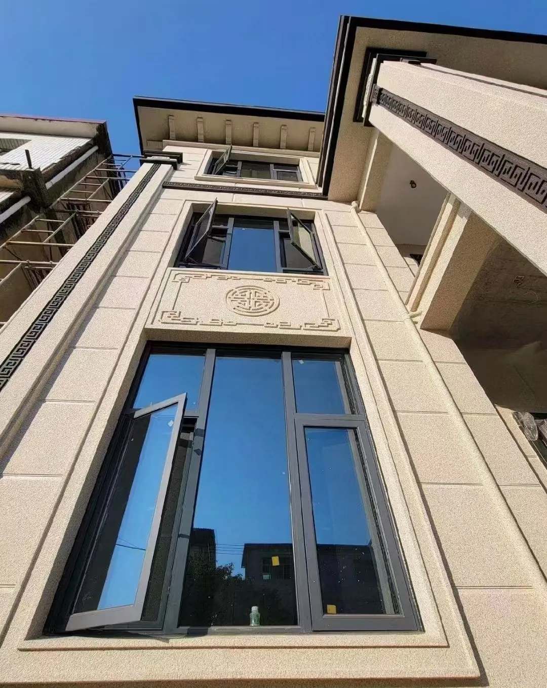 马鞍山 黄金麻荔枝面别墅外墙干挂效果展示